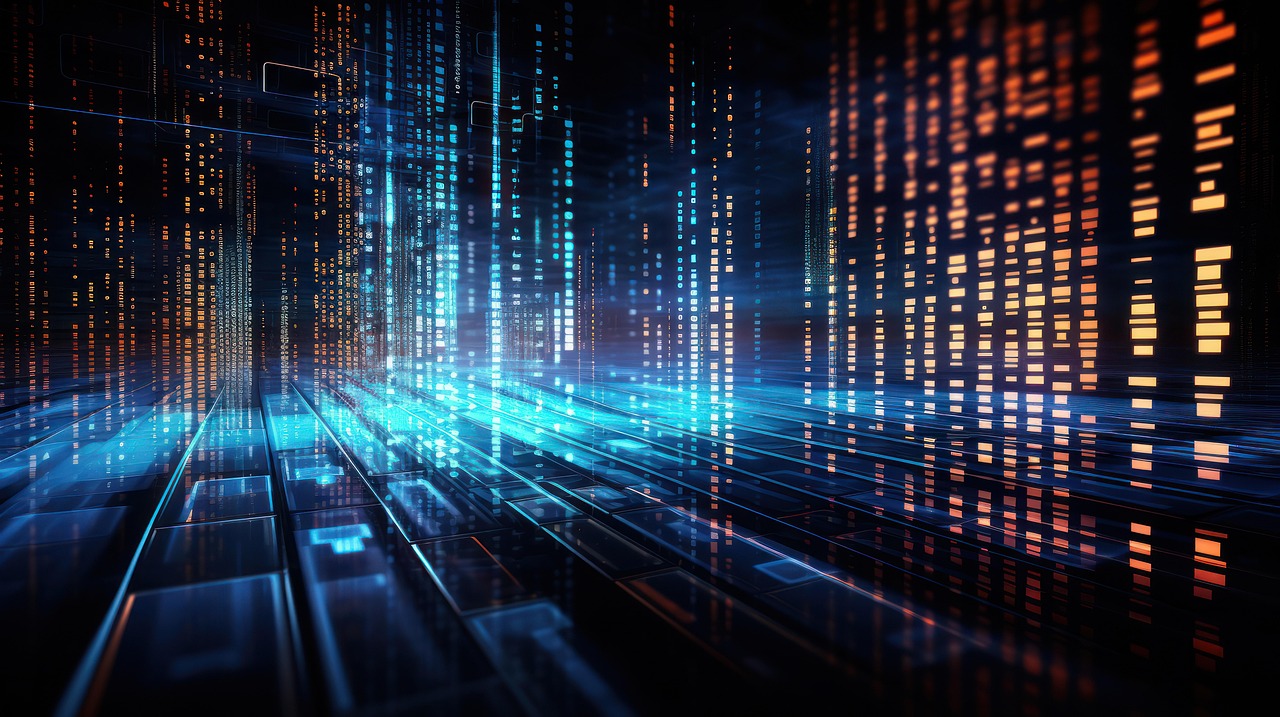 Abstract representation of AI and technology